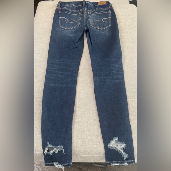 NEW American Eagle Denim X High-Waisted Skinny Jean Jegging Midnight Dreamer - Picture 3 of 12